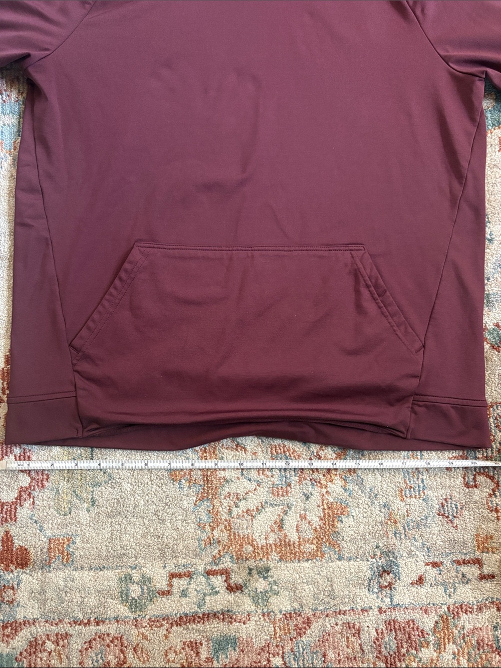 UNRL Men’s Hoodie Maroon M - Picture 5 of 14